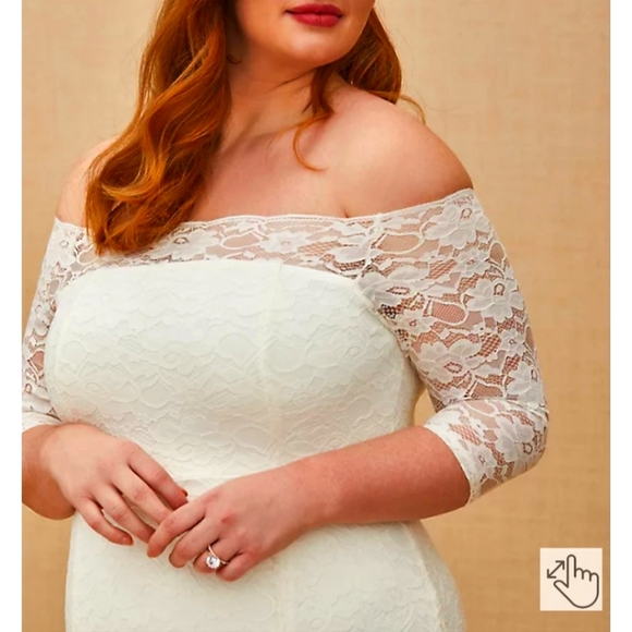 Torrid Size 22 Wedding Dress NWT - Picture 1 of 6